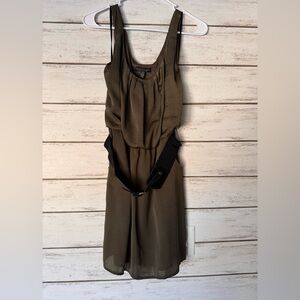 City Triangles Olive Green Dress